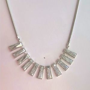 Kendra Scott Sparkly 19” Rhodium Necklace